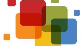 Man sieht verschiedenfarbige Kästchen die bunt übereinander liegen