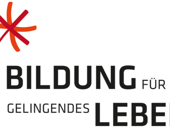 Man sieht eine gezeichnete Pusteblume und den Text Bildung für ein gelingendes Leben