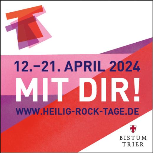Werbeplakat für die Heilig-Rock-Tage vom 12. bis 21. April 2024.