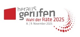 Logo herausgerufen - Wahl der Räte - 8./9. November 2025